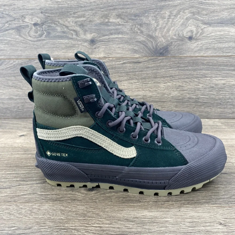 Vans Sk8-Hi GORE-TEX MTE-3 Mens 7.5 Womens 9 Green Waterproof Winter Boots